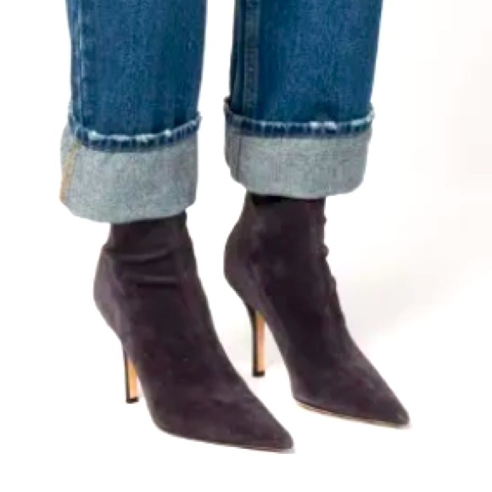 Paris Texas Suede Mama Ankle Boots boho designer suede summer revolve 800$ heel